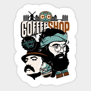 Cheech & Chong Coffee Shop Sticker